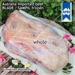 Beef BLADE Australia frozen daging sapi sampil rendang/dendeng whole cuts brand AMH 7-9 kg/pc (price/kg)